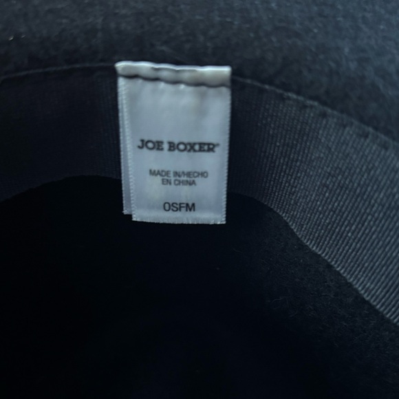 WIDE BRIM FEDORA HIPPIE HAT WITH BLACK & GOLD RIBBON TRIM * JOE BOXER - OSFM - Picture 7 of 7